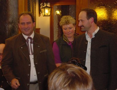 Andreas Bucher mit unseren Verpchtern Anneliese und Martin Storr