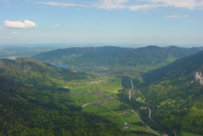 ber Wildbad-Kreuth Blick zum Tegernsee mit Rottach